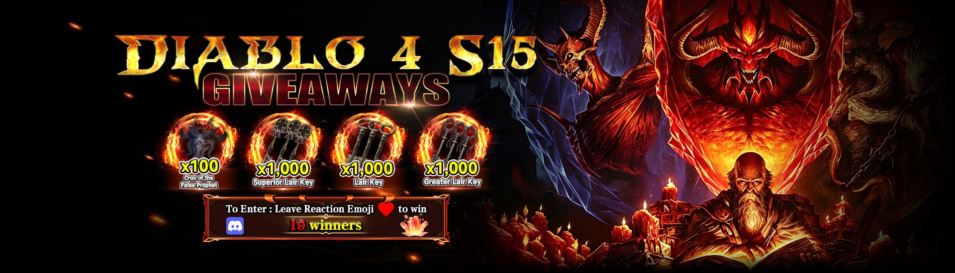 DIABLO IV S15 GIVEAWAYS