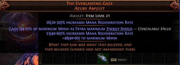 The Everlasting Gaze Azure Amulet#789007