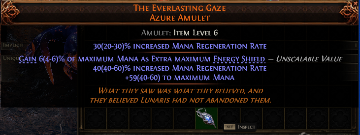 The Everlasting Gaze Azure Amulet#880563