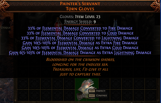 Painter'S Servant Torn Gloves#424801