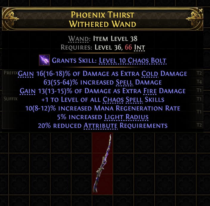 Phoenix Thirst Withered Wand#290713