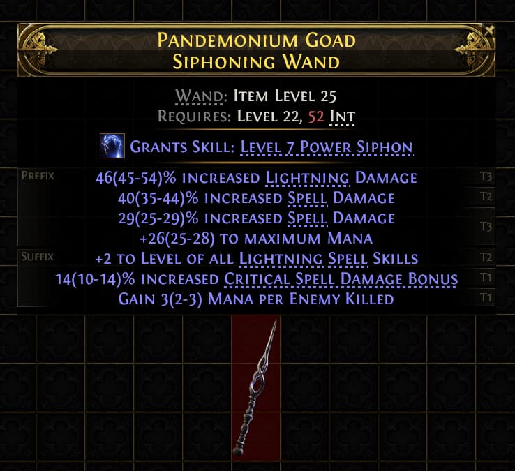 Pandemonium Goad Siphoning Wand#220069
