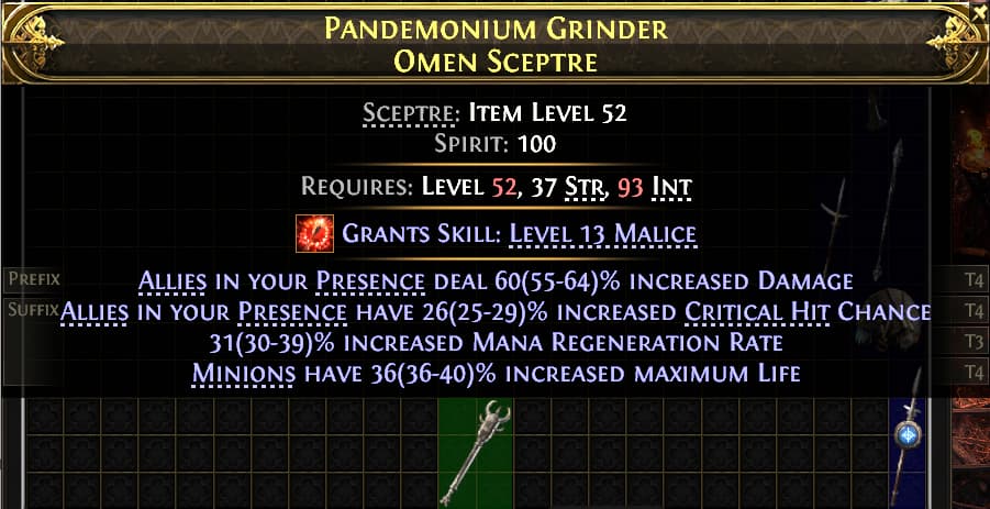 Pandemonium Grinder Omen Sceptre#806686