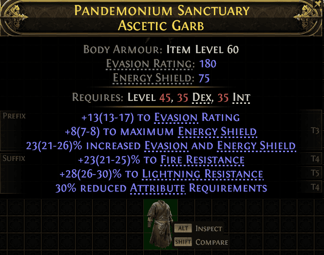 Pandemonium Sanctuary Ascetic Garb#783750