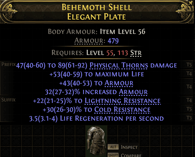 Behemoth Shell Elegant Plate#370168