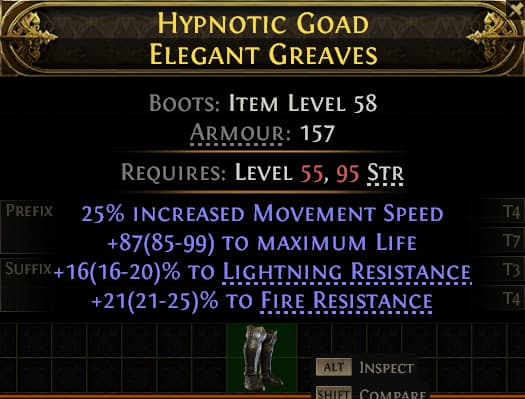 Hypnotic Goad Elegant Greaves#106063