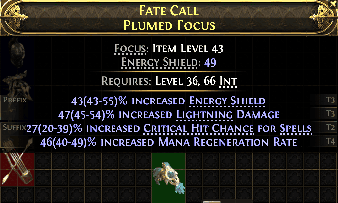 Fate Call Plumed Focus#910226