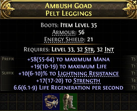 Ambush Goad Pelt Leggings#419218