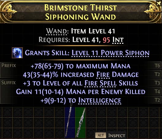 Brimstone Thirst Siphoning Wand#46480