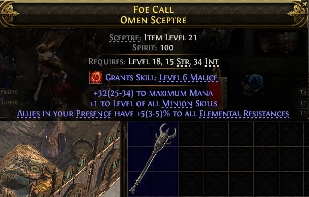 Foe Call Omen Sceptre#566293