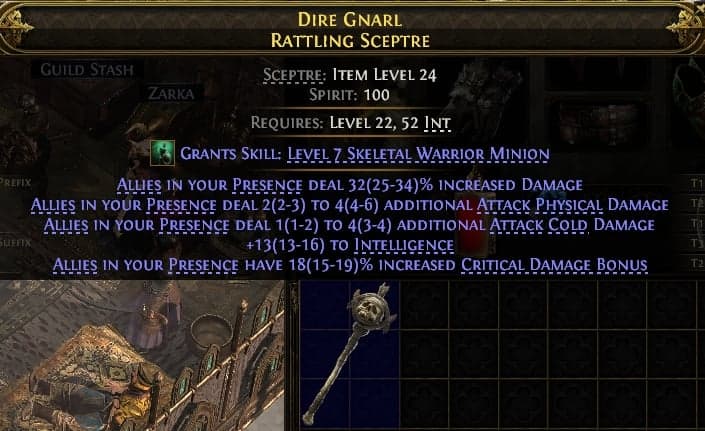 Dire Gnarl Rattling Sceptre#730622