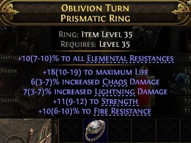 Oblivion Turn Prismatic Ring#124696