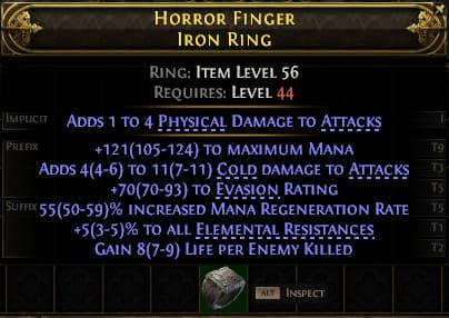 Horror Finger Iron Ring#226245
