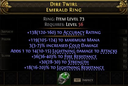 Dire Twirl Emerald Ring#44529