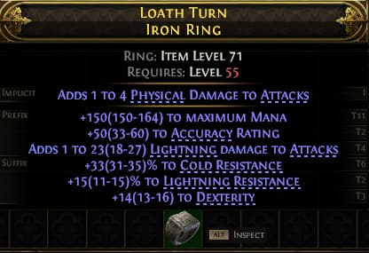 Loath Turn Iron Ring#255667