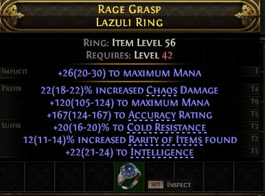 Rage Grasp Lazuli Ring#447919
