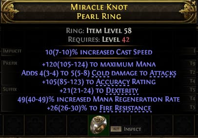 Miracle Knot Pearl Ring#224148