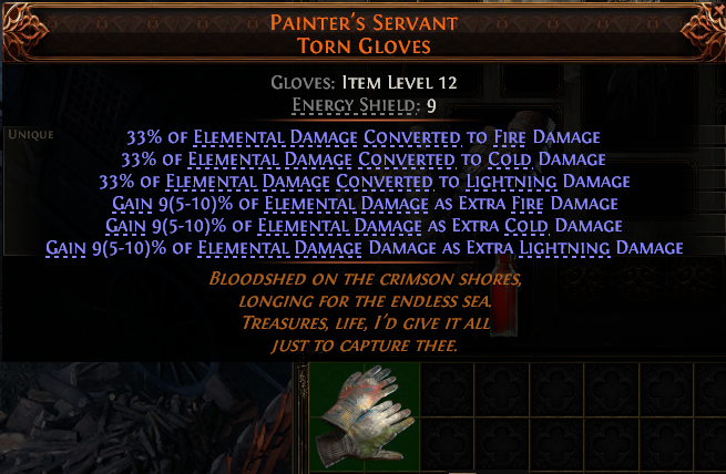 Painter'S Servant Torn Gloves#582370