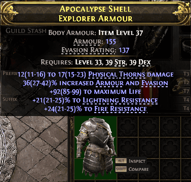 Apocalypse Shell Explorer Armour#71344