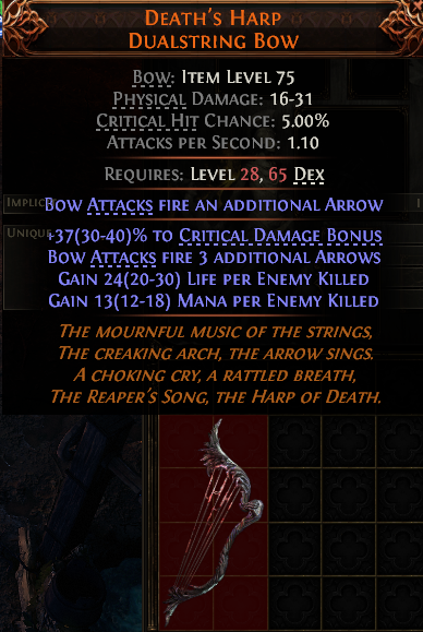Death'S Harp Dualstring Bow#971325