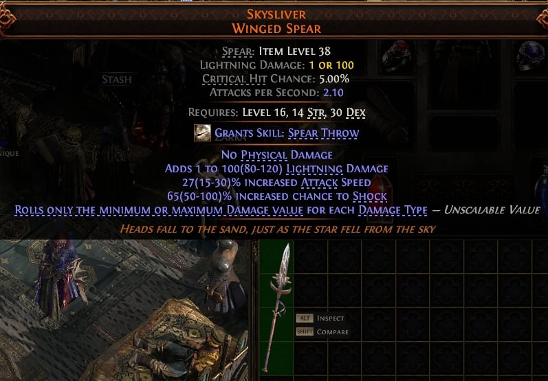Skysliver Winged Spear#728297