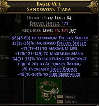 Eagle Veil Sandsworn Tiara#501478