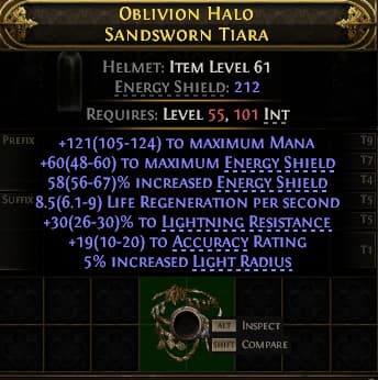 Oblivion Halo Sandsworn Tiara#40096