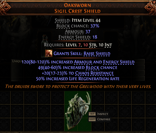 Oaksworn Sigil Crest Shield#37011