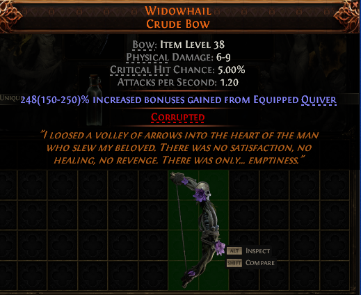 Widowhail Crude Bow#311145