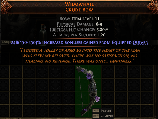 Widowhail Crude Bow#799765