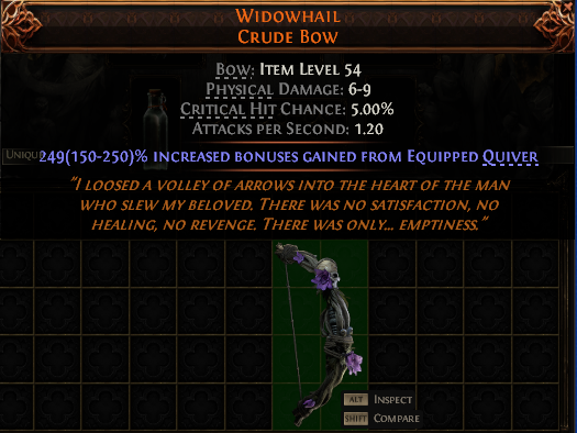 Widowhail Crude Bow#394797