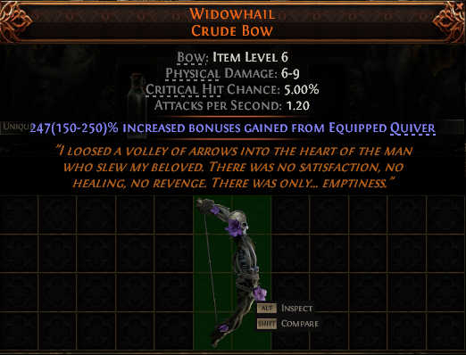 Widowhail Crude Bow#600993