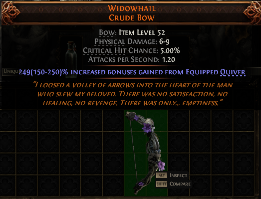 Widowhail Crude Bow#239120