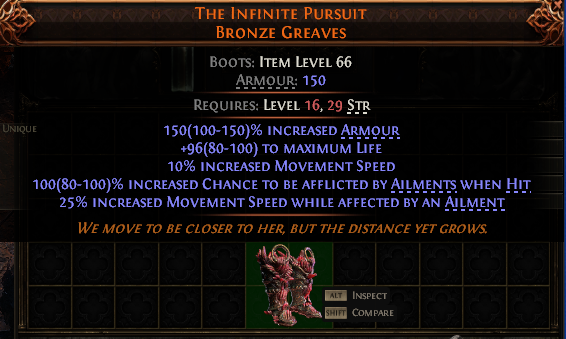 The Infinite Pursuit Bronze Greaves#587956