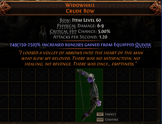 Widowhail Crude Bow#900037