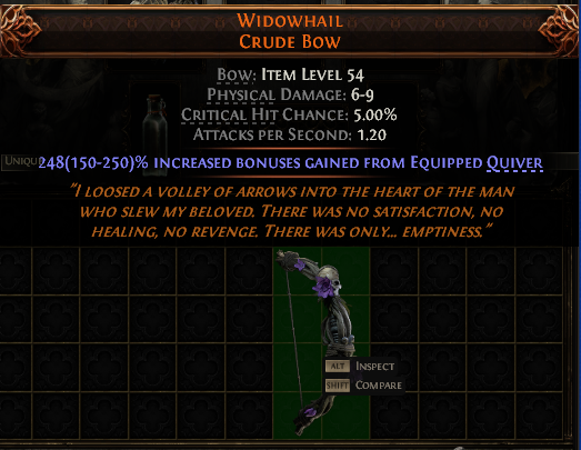Widowhail Crude Bow#765332