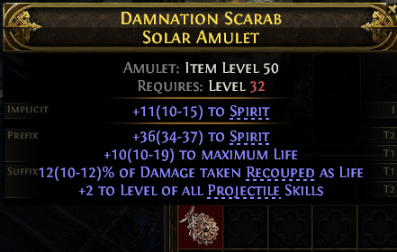 Damnation Scarab Solar Amulet#959292