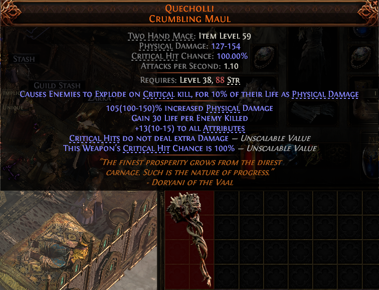 Quecholli Crumbling Maul#168401