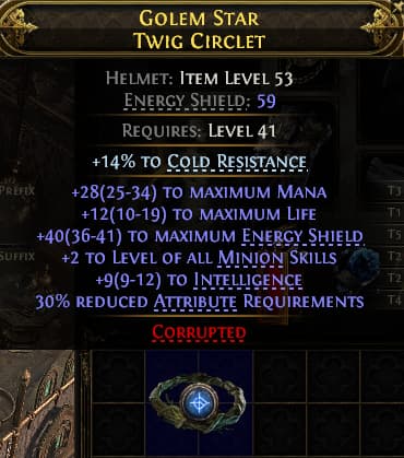 Golem Star Twig Circlet#639455