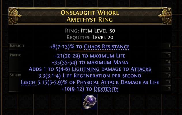 Onslaught Whorl Amethyst Ring#794998
