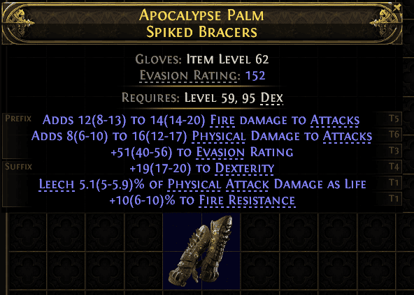 Apocalypse Palm Spiked Bracers#753354