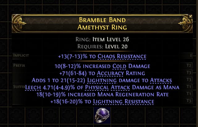 Bramble Band Amethyst Ring#747347
