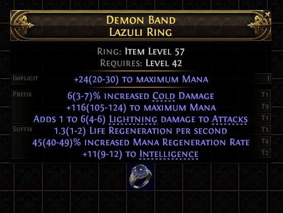 Demon Band Lazuli Ring#33803