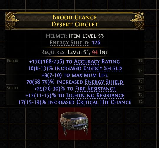 Brood Glance Desert Circlet#683920