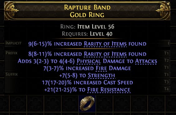Rapture Band Gold Ring#65627