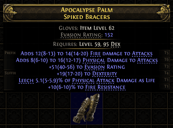Apocalypse Palm Spiked Bracers#986651