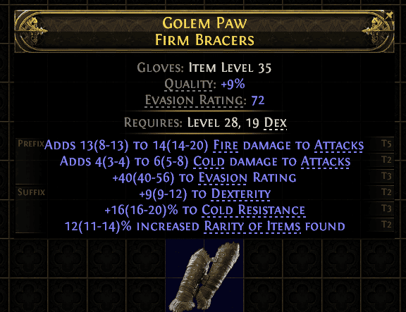 Golem Paw Firm Bracers#816229