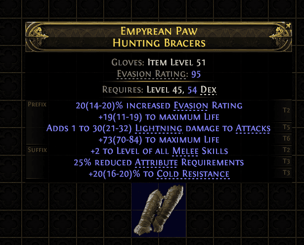 Empyrean Paw Hunting Bracers#666034