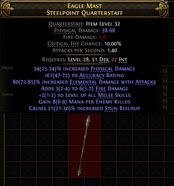 Eagle Mast Steelpoint Quarterstaff#876889