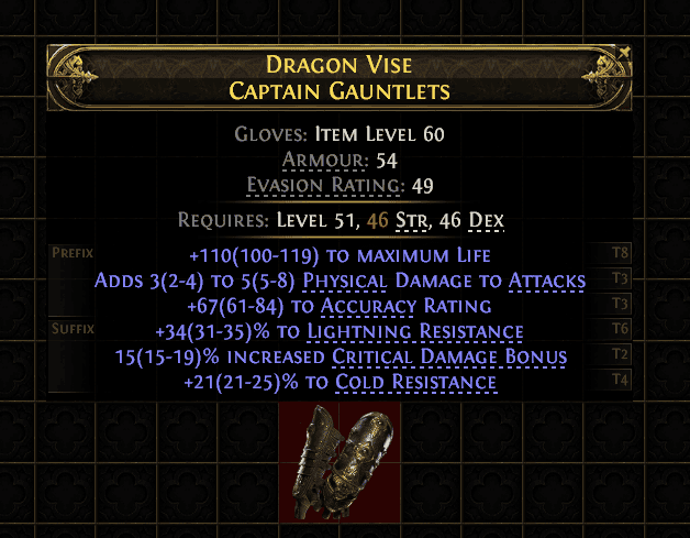 Dragon Vise Captain Gauntlets#587676